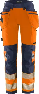 Fristads 134239-271, Green High Vis Handwerker Stretchhose Damen Klasse 2 2664 GSTP