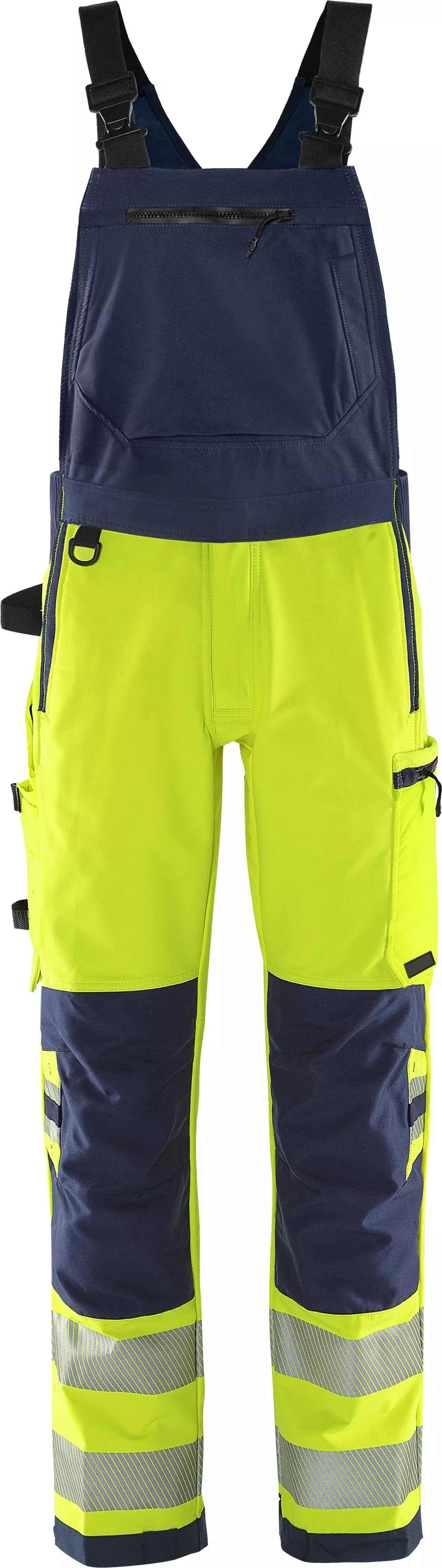 Fristads 134190-171, Green High Vis Stretch Bib Overall Class 2 1031 GSTP, image 1