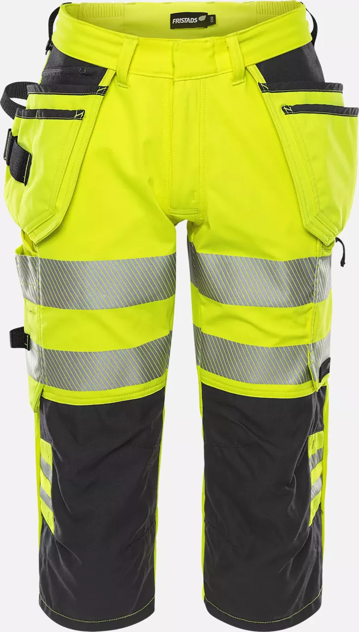 Fristads 301056-196, High Vis Stretch 3/4 Trousers Class 2 2666 GSTP, image 1, gallery thumbnail
