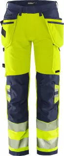 Fristads 134188-171, Green High Vis Craftsman Stretch Trousers Class 2 2644 GSTP