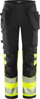 Fristads 134187-196, Green High Vis Craftsman Stretch Trousers Class 1 2643 GSTP