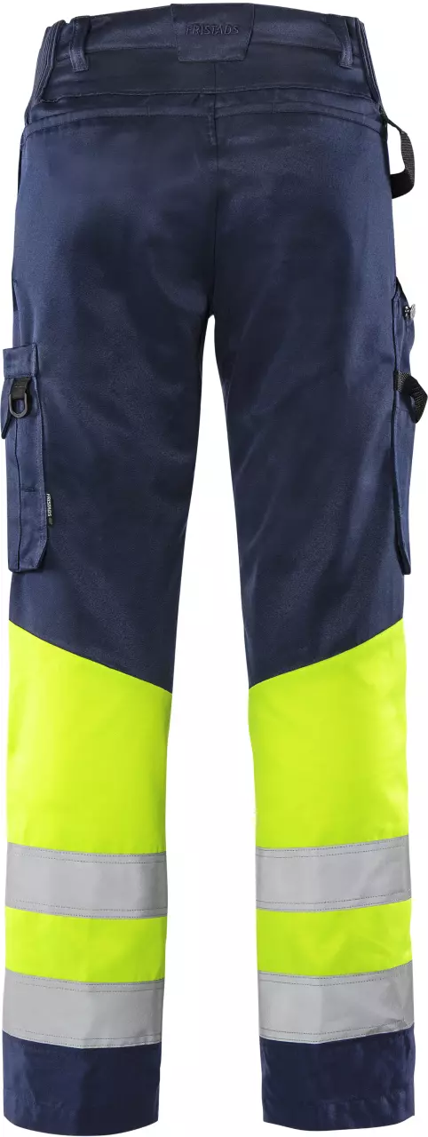 Fristads 134238-171, Green High Vis Trousers Class 1 2649 GPLU, image 2, gallery thumbnail
