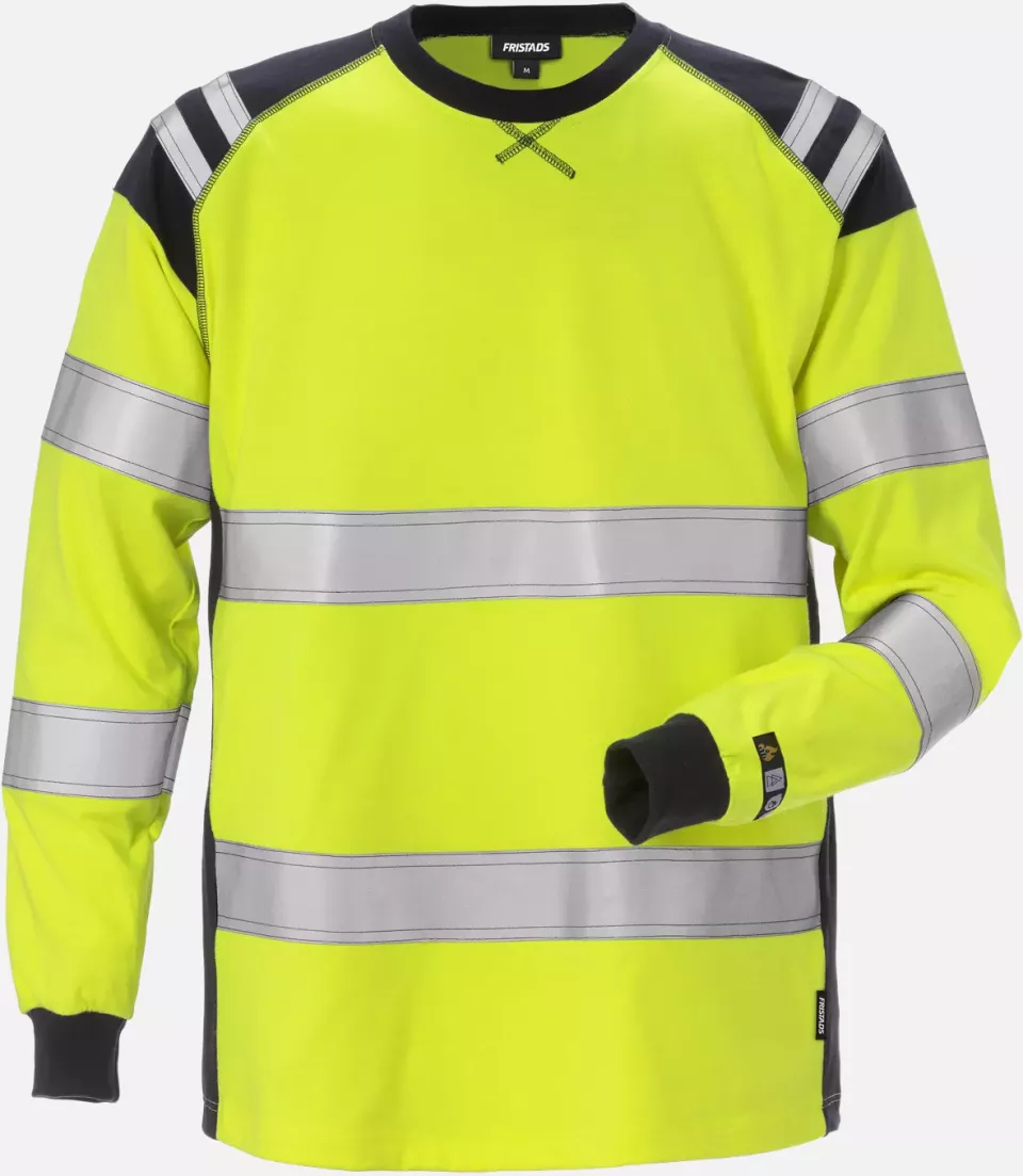 Fristads 125041-171, Flamestat High Vis Long Sleeve T-Shirt Class 3 7077 TFLH, image 1, gallery thumbnail