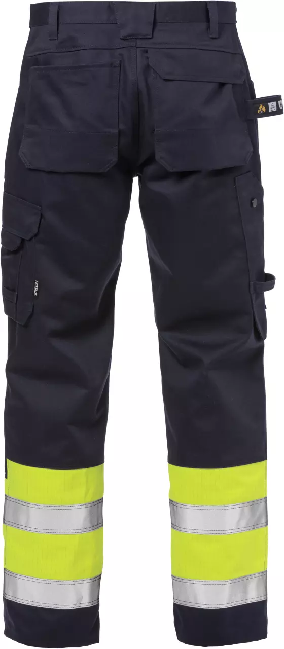 Fristads 125941-171, Flame High Vis Handwerkerhose Klasse 1 2586 FLAM, image 2, gallery thumbnail