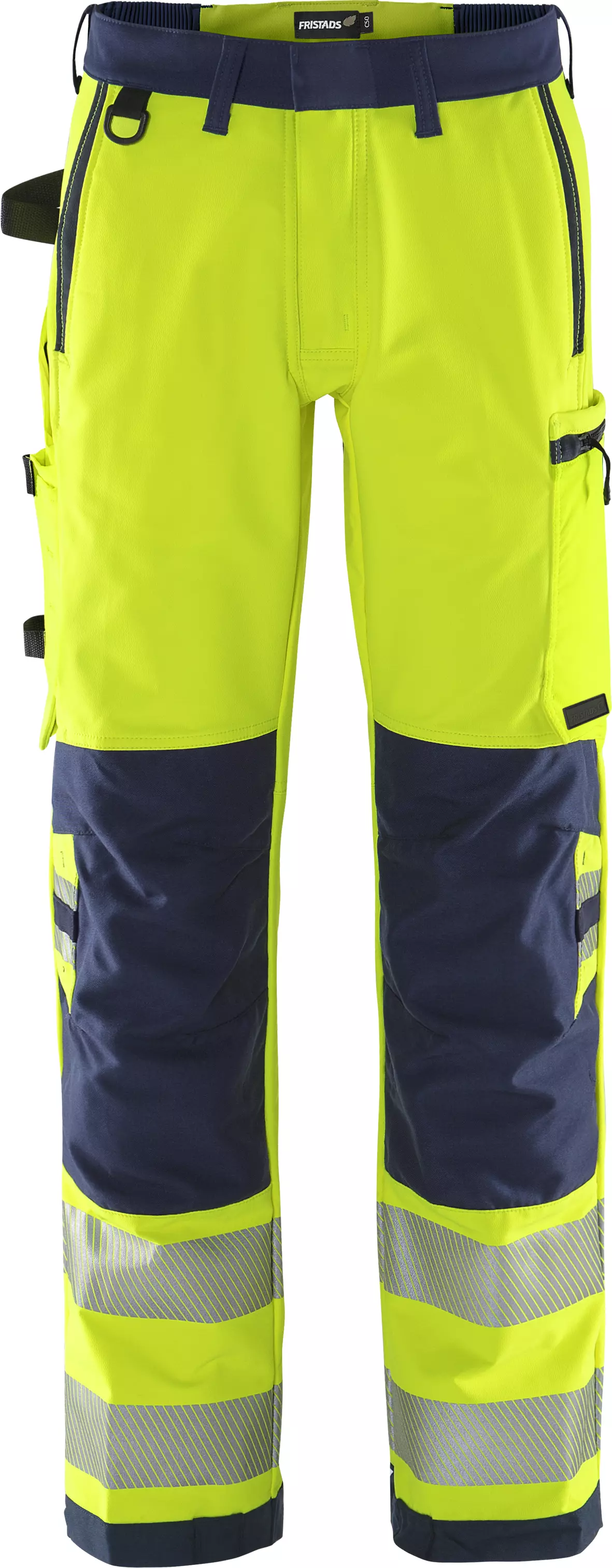 Fristads 134189-171, Green High Visibility Stretch Pants Class 2 2645 GSTP, image 1