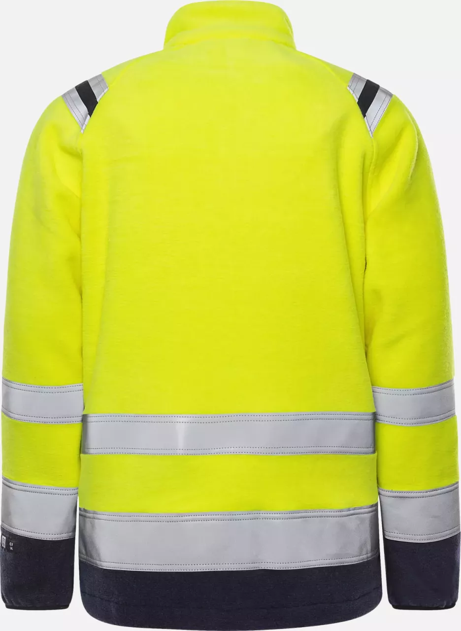 Fristads 122233-171, Flamestat High Vis Fleece Jacket Class 3 4063 ATF, image 2, gallery thumbnail
