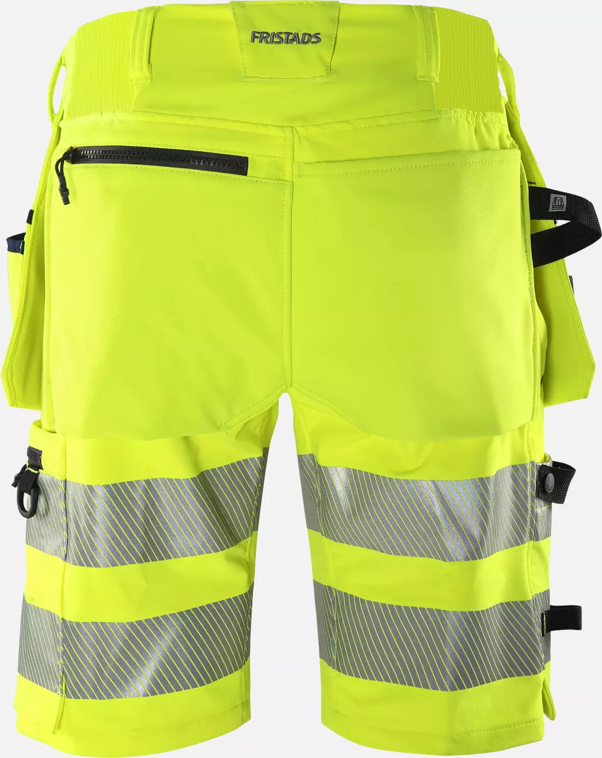 Fristads 134191-171, Green High Vis Craftsman Stretch Shorts Class 2 2646 GSTP, image 2
