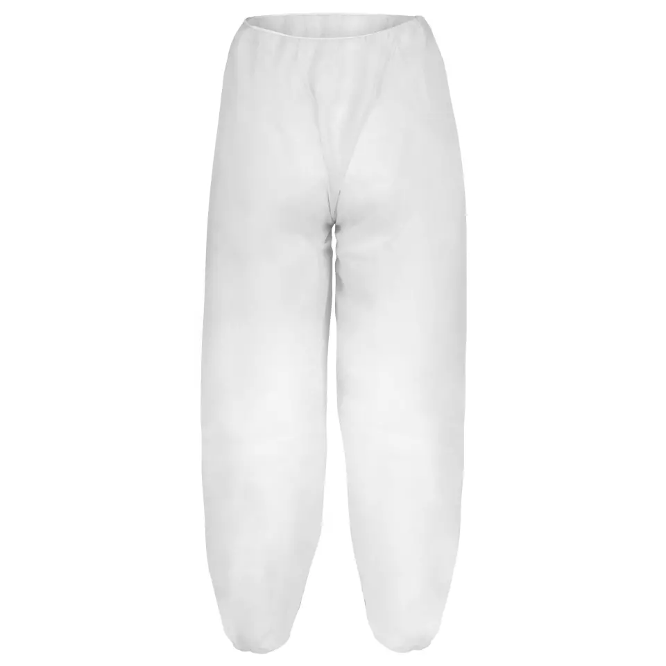 DS Safety PPHO, Prosafe® PP Pants, 28 g/sqm, White, With Elastic Waistband, image 1, gallery thumbnail