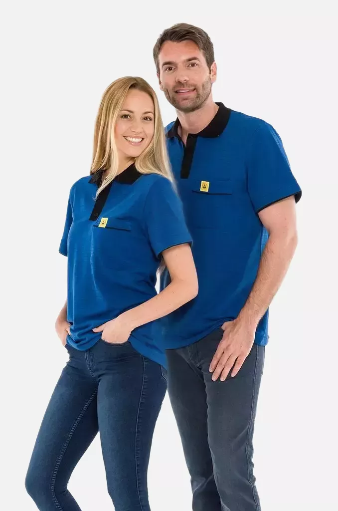 Safeguard DSWL31934-XS, ESD Polo Shirt Royal Blue 210 g/m², Size XS, image 1