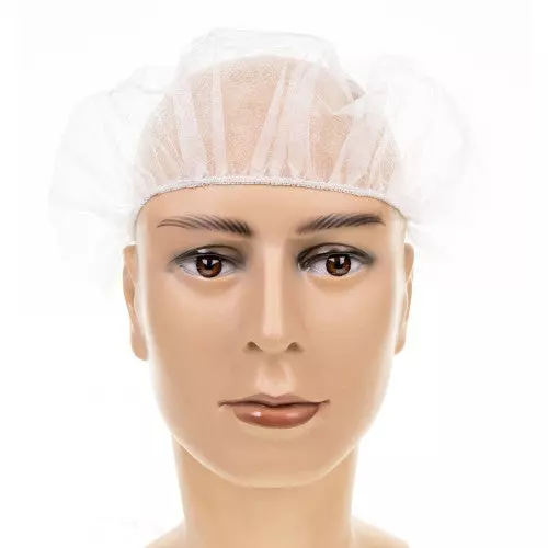 DS Safety BHW60ESD, Prosafe® Bouffant Cap PP Nonwoven, Antistatic, Ø 60cm, White, image 1, gallery thumbnail
