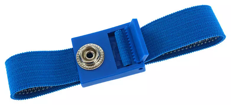 Safeguard DSWL19751, ESD Wristband PRO, Light Blue, 10 mm Snap