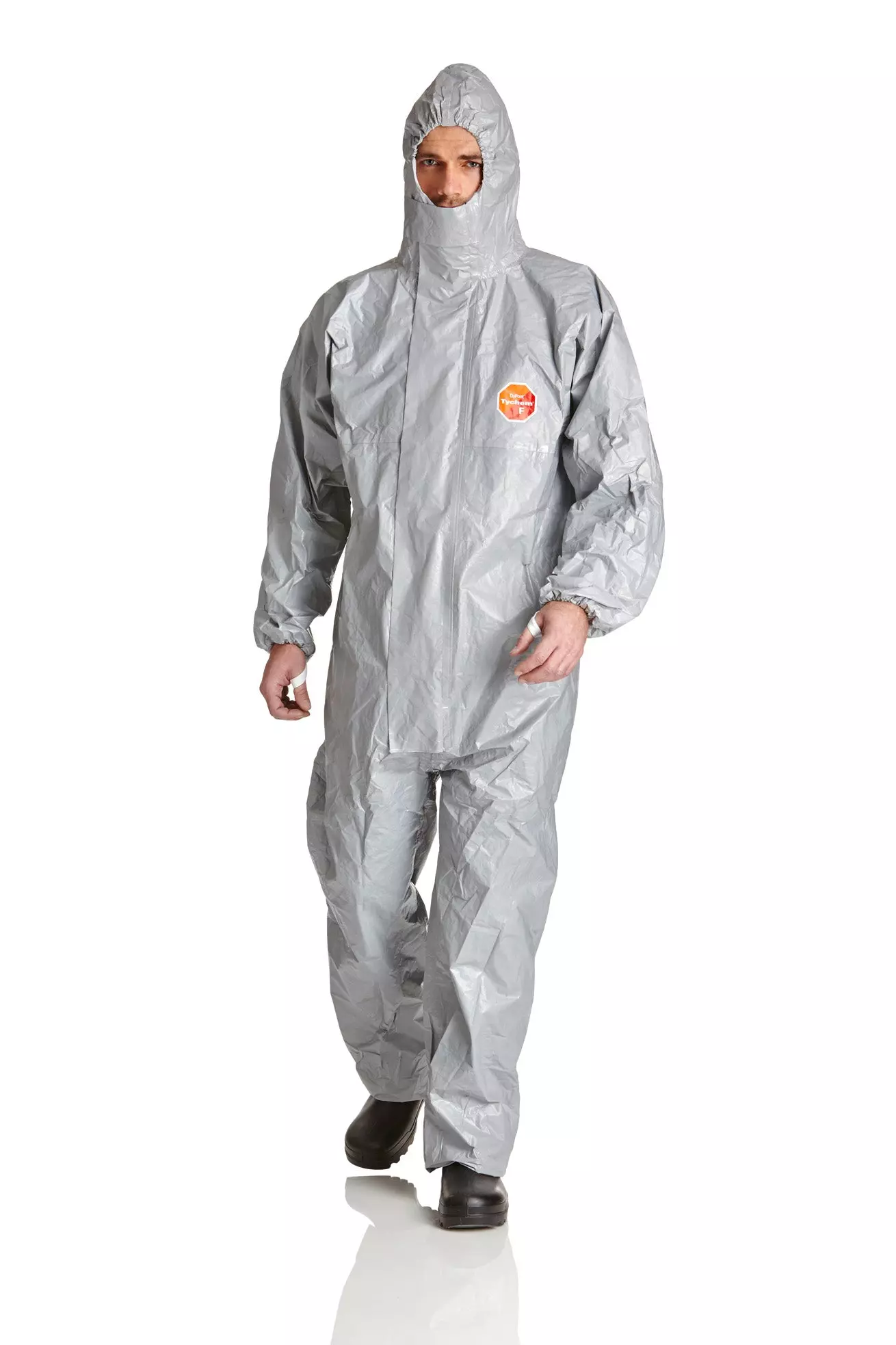 DuPont TYF, Tychem 6000F overall, huva, dragkedjetäckning, image 1