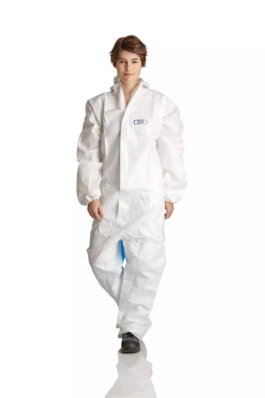 DS Safety Prosafe® Duo Safe Overalls, Prosafe / SMMS, Kapuze, Weiss