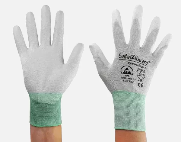 Safeguard DSWL39, ESD Glove, Coated Palm (Grey), image 4