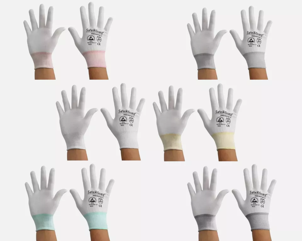 Safeguard DSWL365, ESD Glove, Uncoated (White), image 2, gallery thumbnail