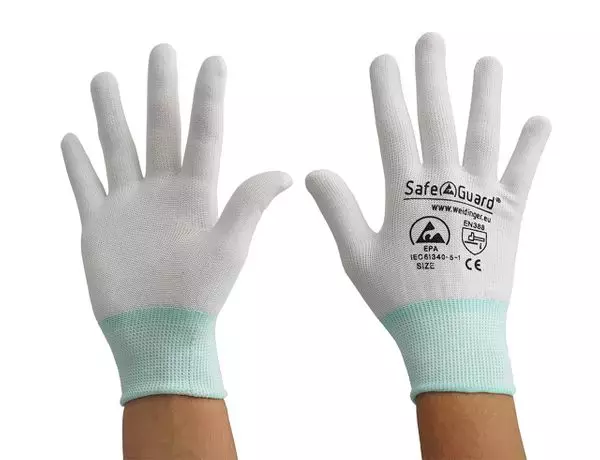 Safeguard DSWL365, ESD Glove, Uncoated (White), image 3