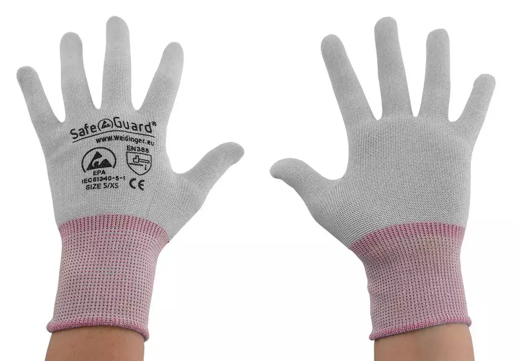 Safeguard DSWL3743, ESD Glove, Uncoated (Grey), image 2