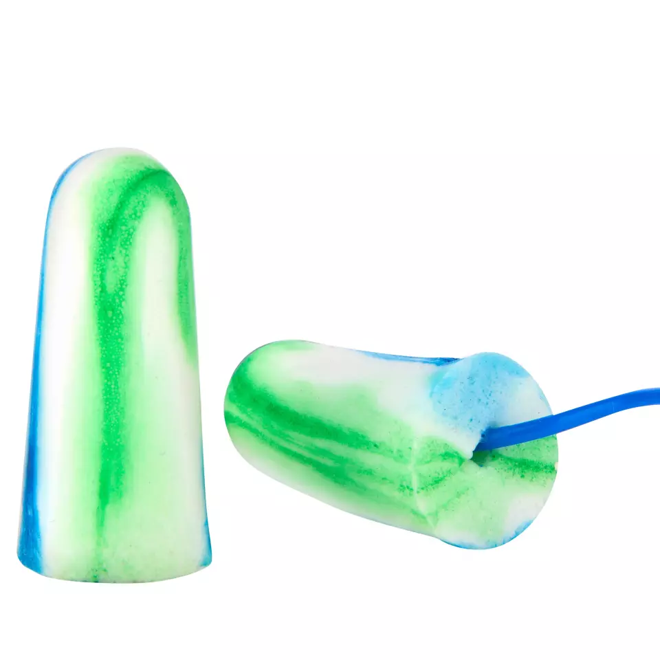 DS Safety EP1227CBWG, Earprotect® Disposable Earplugs Blue/White/Green, image 1, gallery thumbnail