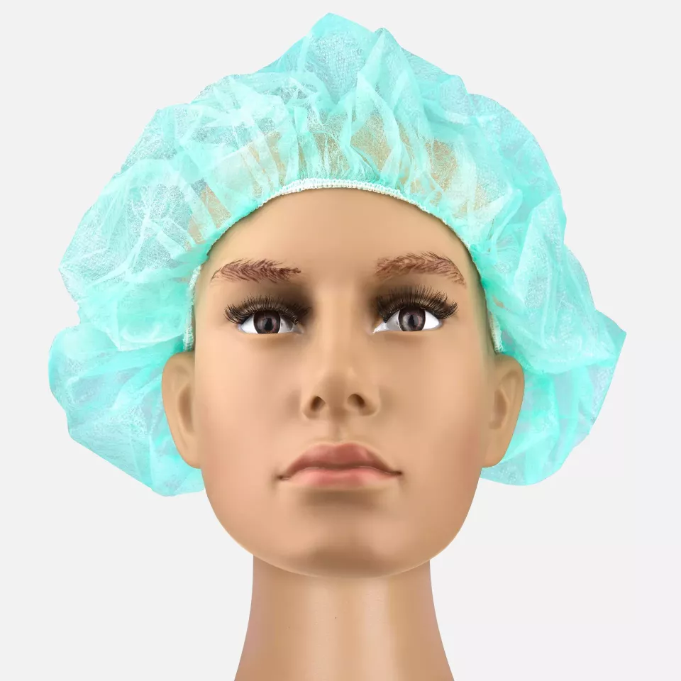 DS Safety BHG49, Prosafe® PP Non-Woven Mob Cap, Latex-Free, 49cm Ø Green, image 1, gallery thumbnail