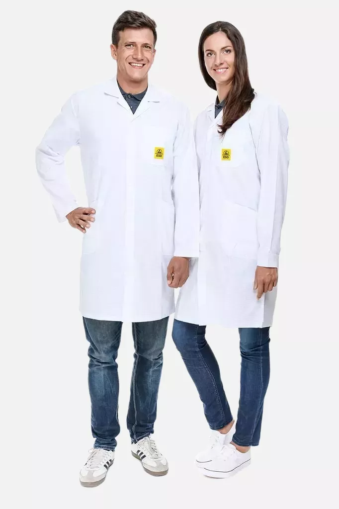 Safeguard DSWL41017-3XL, Pro Line ESD Work Coat, White, Size 3XL, image 1