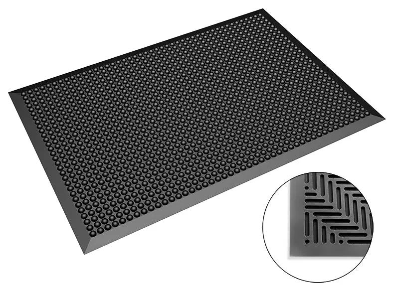 Safeguard® DSWL43047, Safeguard® ESD Floor Mat Black, Hemispherical Studs, image 1, gallery thumbnail