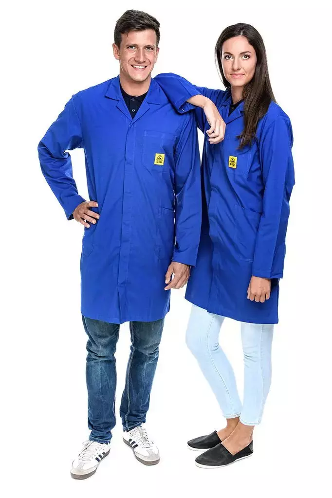 Safeguard DSWL4103, Pro Line ESD Work Coat, Dark Blue