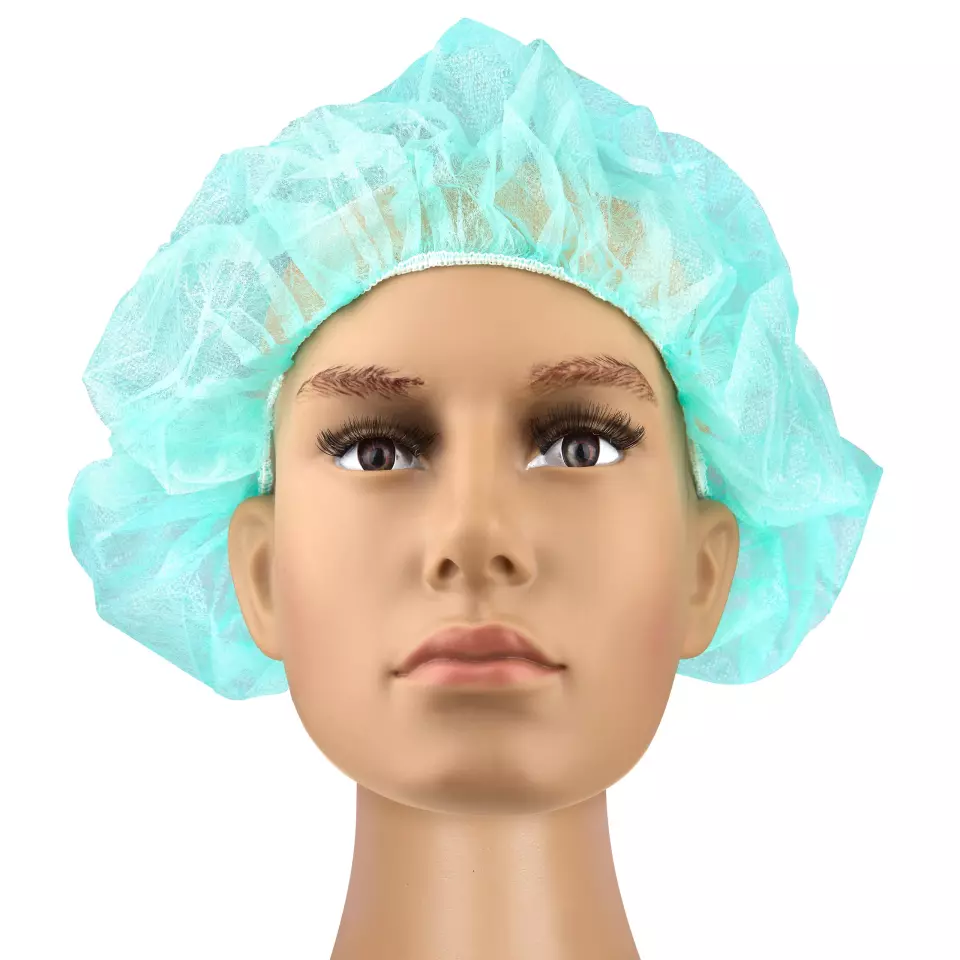 DS Safety BHG54, Prosafe® PP Nonwoven Bouffant Cap, Latex-Free, 54cm Ø Green, image 1, gallery thumbnail