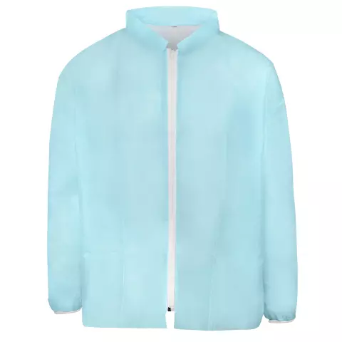 DS Safety Prosafe® PP Jacket, 28 gsm, Double Stand-Up Collar, Blue