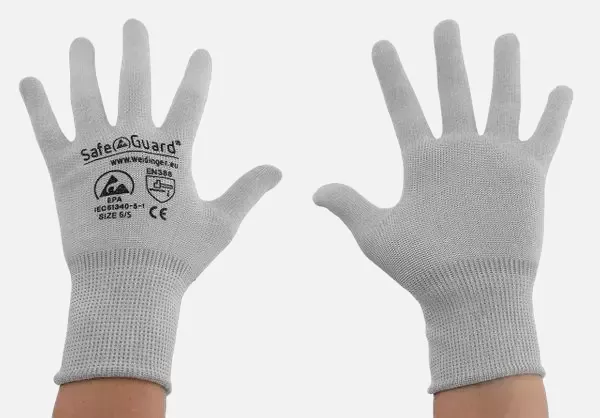 Safeguard DSWL3743, ESD Handschuh, Ohne Beschichtung (Grau), image 3