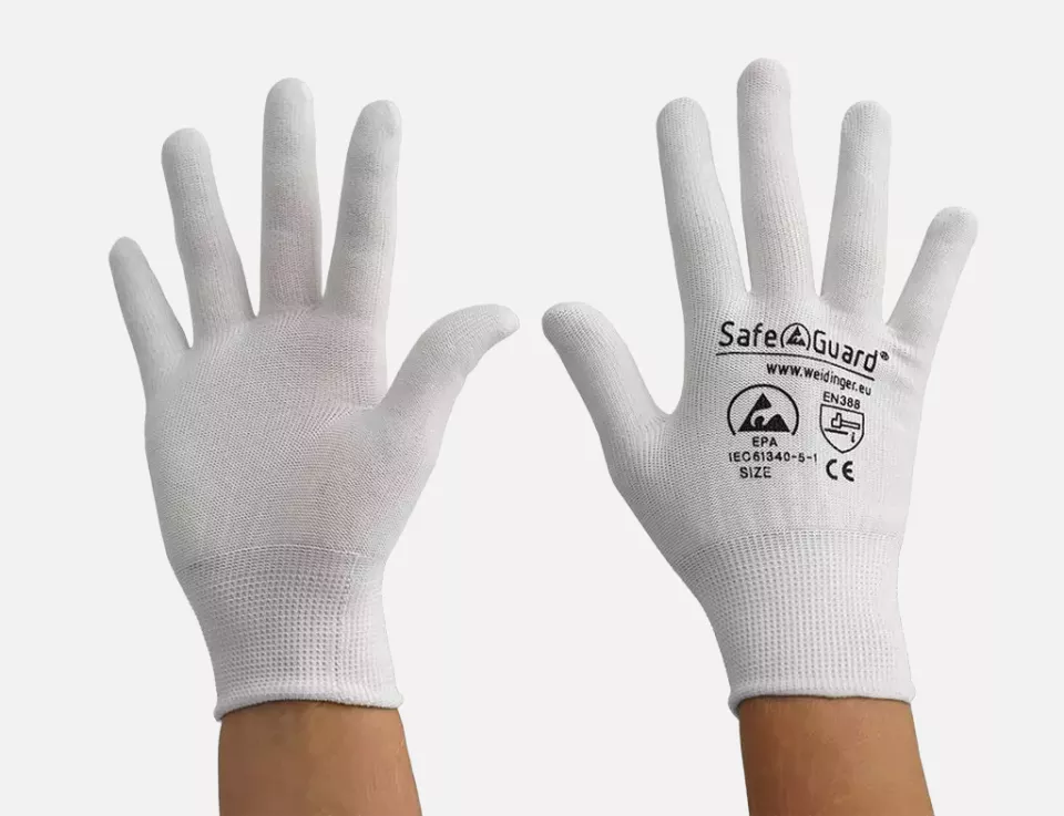 Safeguard DSWL365, ESD Glove, Uncoated (White), image 1, gallery thumbnail