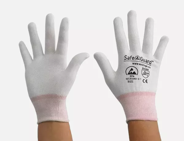 Safeguard DSWL365, ESD Glove, Uncoated (White), image 6, gallery thumbnail