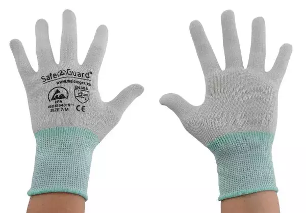 Safeguard DSWL3743, ESD Glove, Uncoated (Grey), image 4, gallery thumbnail