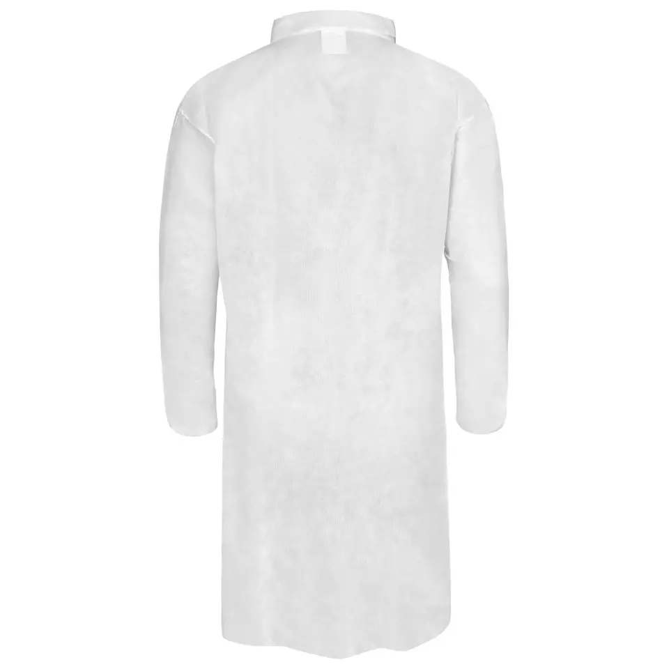 DS Safety PPKI50, Prosafe® PP Lab Coat, 50 g/m², 4 Snap Buttons, Collar, Elastic Cuffs, image 3, gallery thumbnail