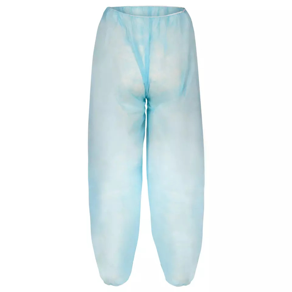 DS Safety PPHOB, Prosafe® PP Trousers, 28 g/m², Blue, With Elastic Waist, image 1, gallery thumbnail