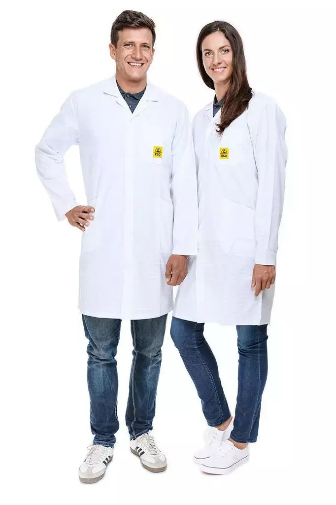Safeguard DSWL41017-3XL, Pro Line ESD Work Coat, White, Size 3XL