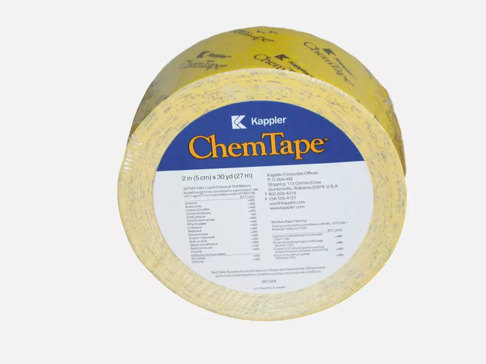 Kappler CT54, ChemTape Special Adhesive Tape, 55 m Roll, 5cm Wide, image 1, gallery thumbnail