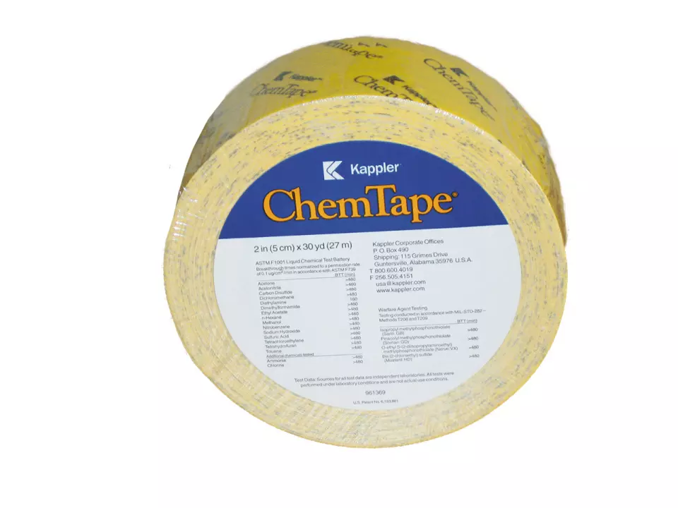 Kappler CT54, ChemTape Special Adhesive Tape, 55 m Roll, 5 cm Wide, image 1, gallery thumbnail