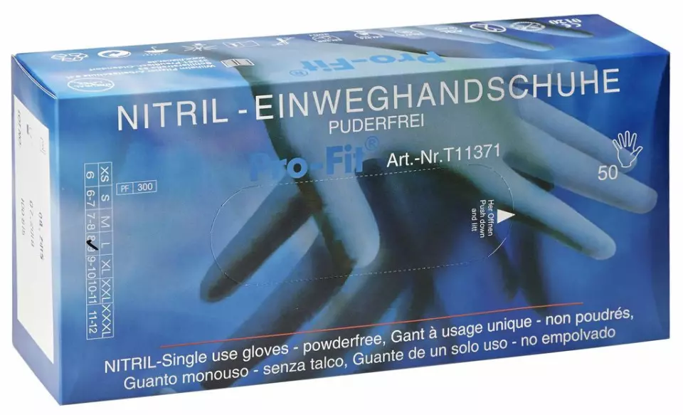 DS Safety HS-HRC-7, Prosafe® High Risk Comfort Nitrile Glove, Powder-Free, Size 7, image 1, gallery thumbnail
