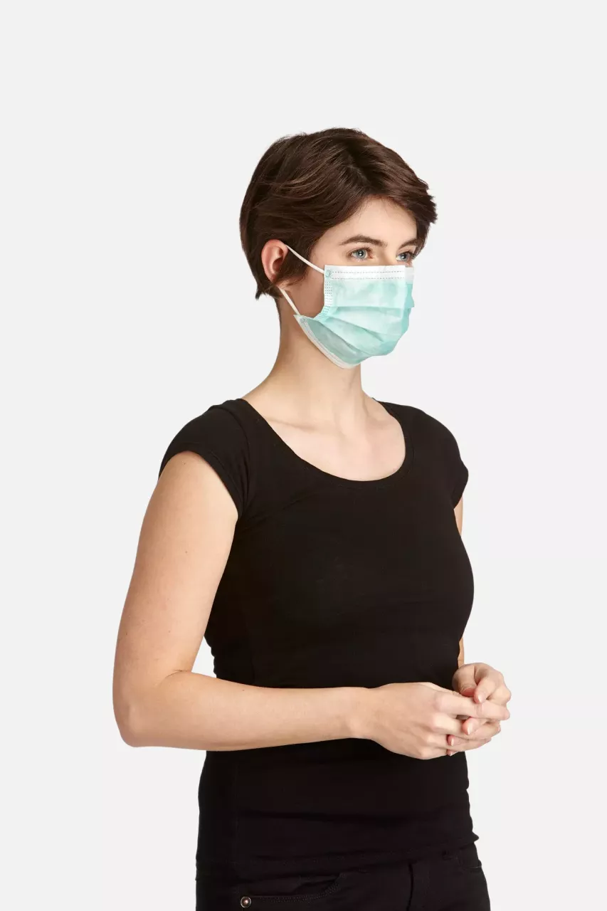 DS Safety MSB, Prosafe® Disposable Face Mask, Blue 3-Ply, With Elastic Bands, image 1, gallery thumbnail