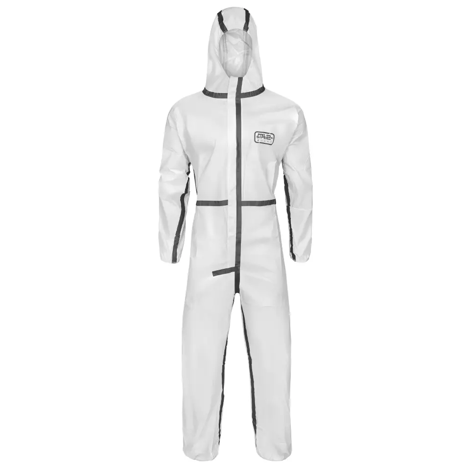 DS Safety PS2P, Prosafe® 2 PLUS Coverall, MP Film, Hood, Taped, image 1, gallery thumbnail