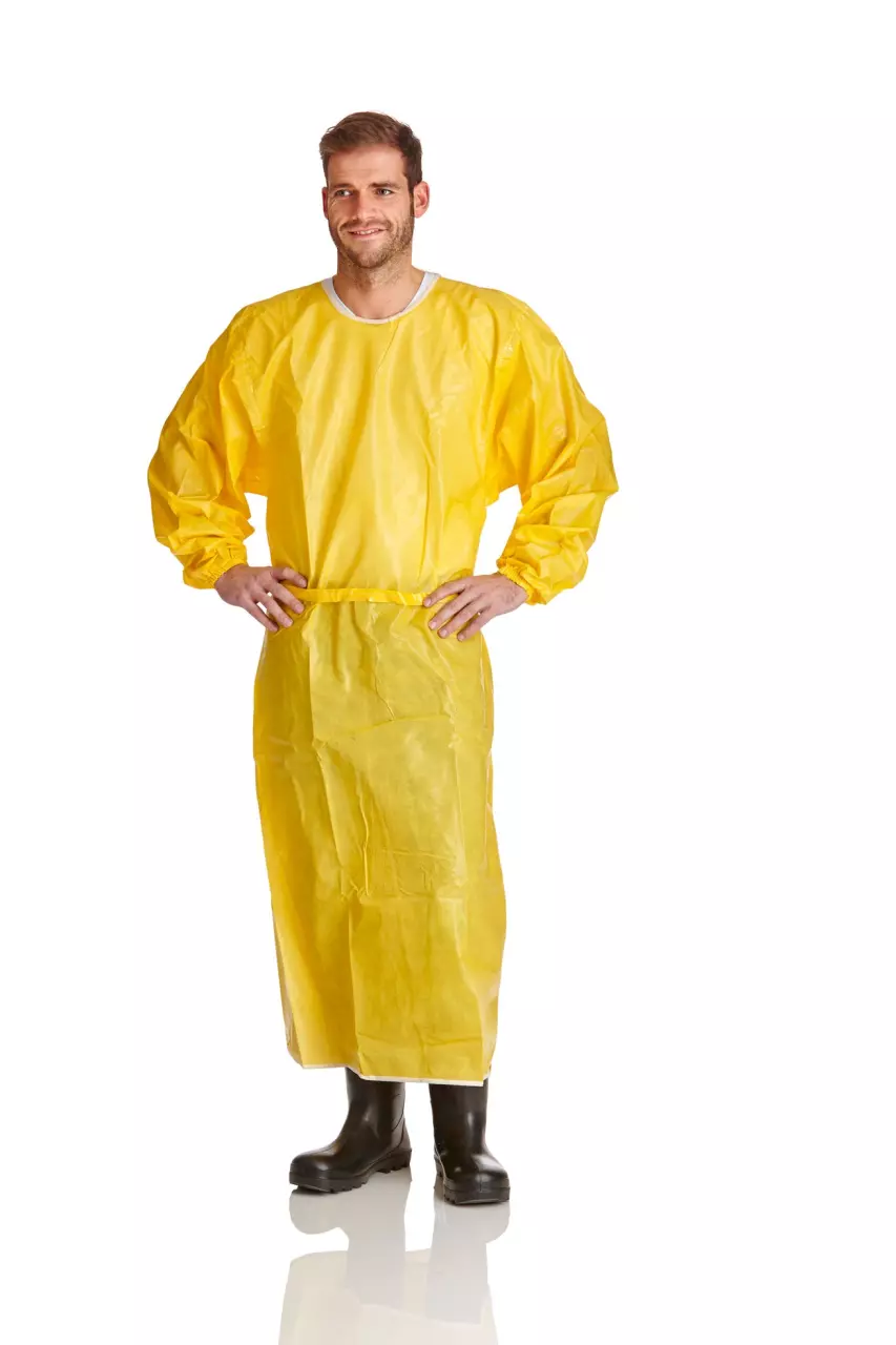 DS Safety PSXP-SC, Prosafe® XP3000 Chemical Protection Sleeved Apron 145, image 1, gallery thumbnail