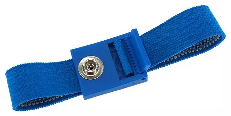 Safeguard DSWL27409, ESD Wrist Strap PRO, Light Blue, 7 mm Snap
