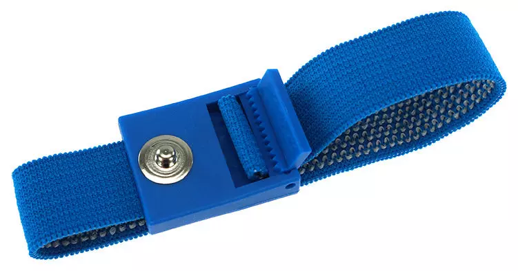Safeguard DSWL19531, ESD Wrist Band PRO, Light Blue, 3 mm Snap