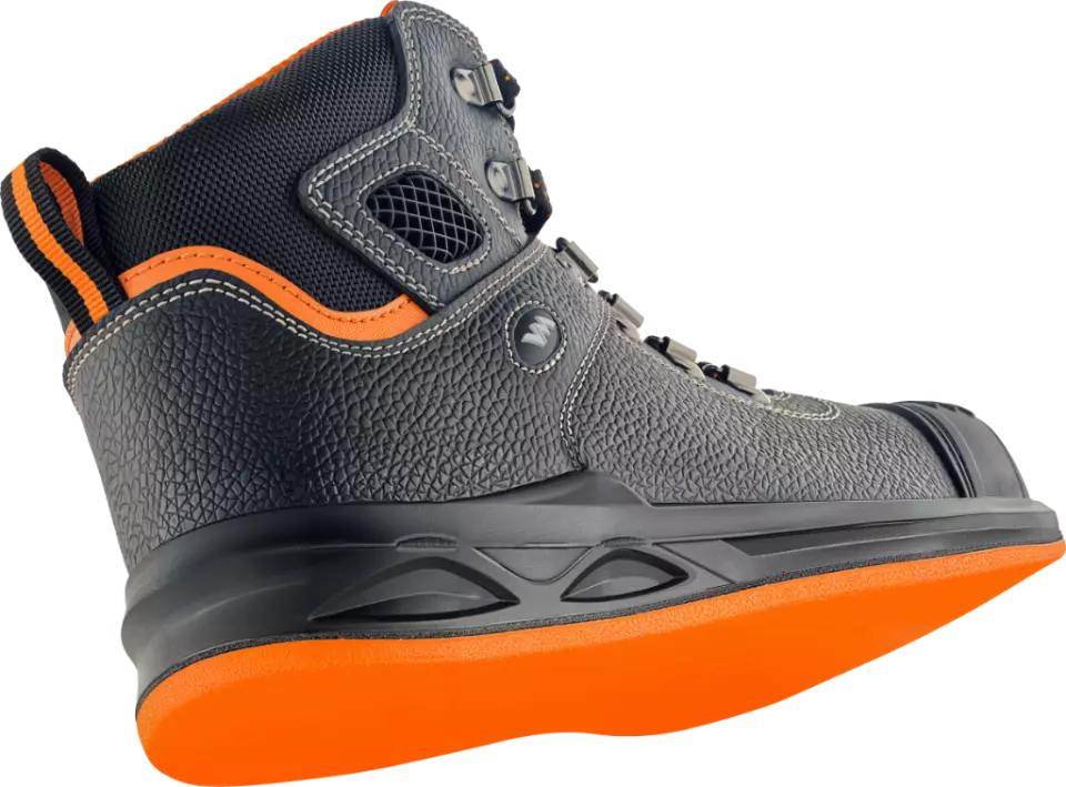 VM Footwear 5290-S2PL, HAMBURG ASPHALT Safety Ankle Shoes, SB, Black/Orange, image 3, gallery thumbnail