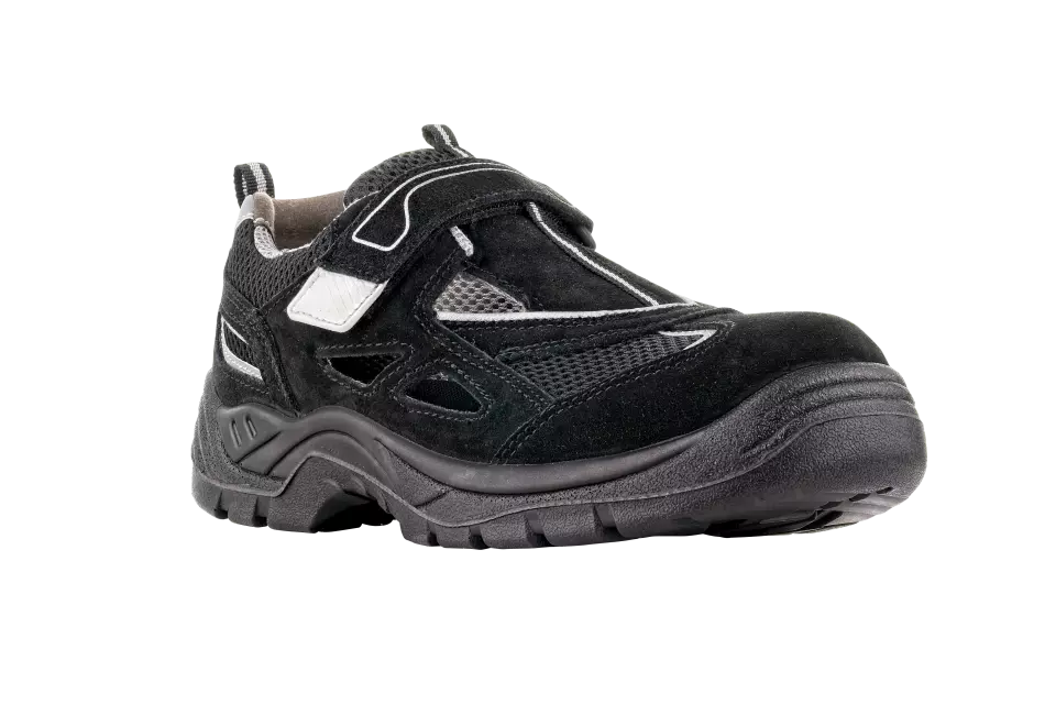 VM Footwear 2865-S1NON, AMSTERDAM Safety Sandals, S1, Black/White, image 1, gallery thumbnail