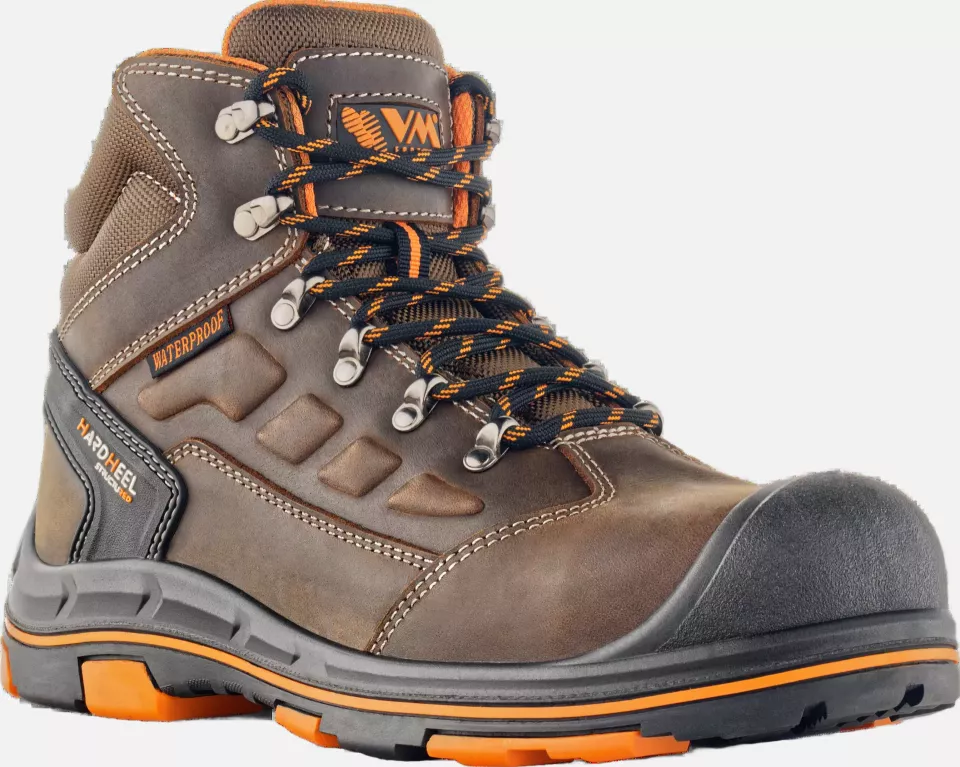 VM Footwear 2550-O6ESD, STUTTGART Occupational Ankle Shoes, O6 ESD, Brown/Black, image 1, gallery thumbnail