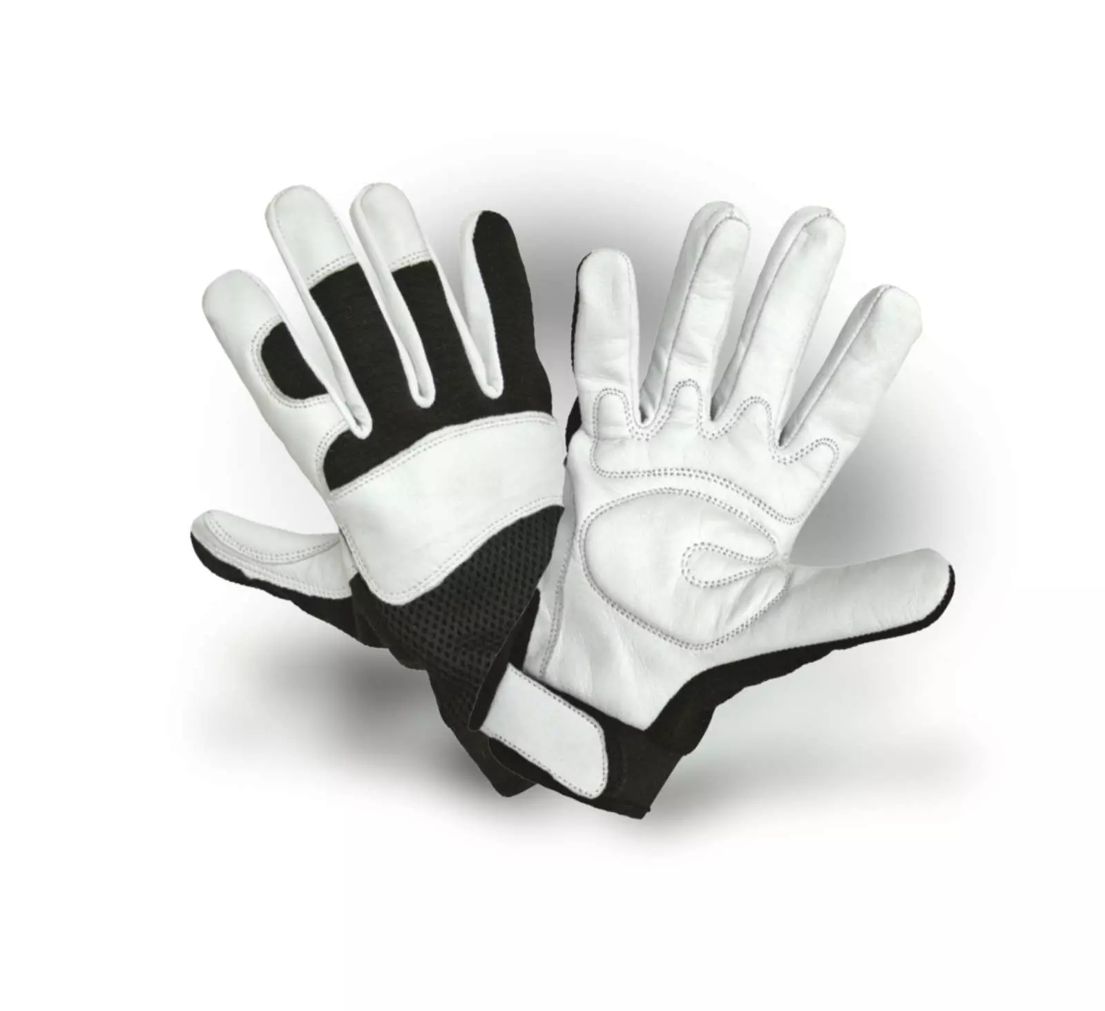 VM Footwear 2140, Protective Work Gloves, White/Black, image 1
