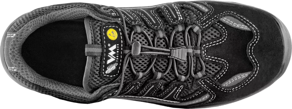 VM Footwear 2035-S1PLESD, BOLOGNA Safety Sandals, S1P, Black/Gray, image 4