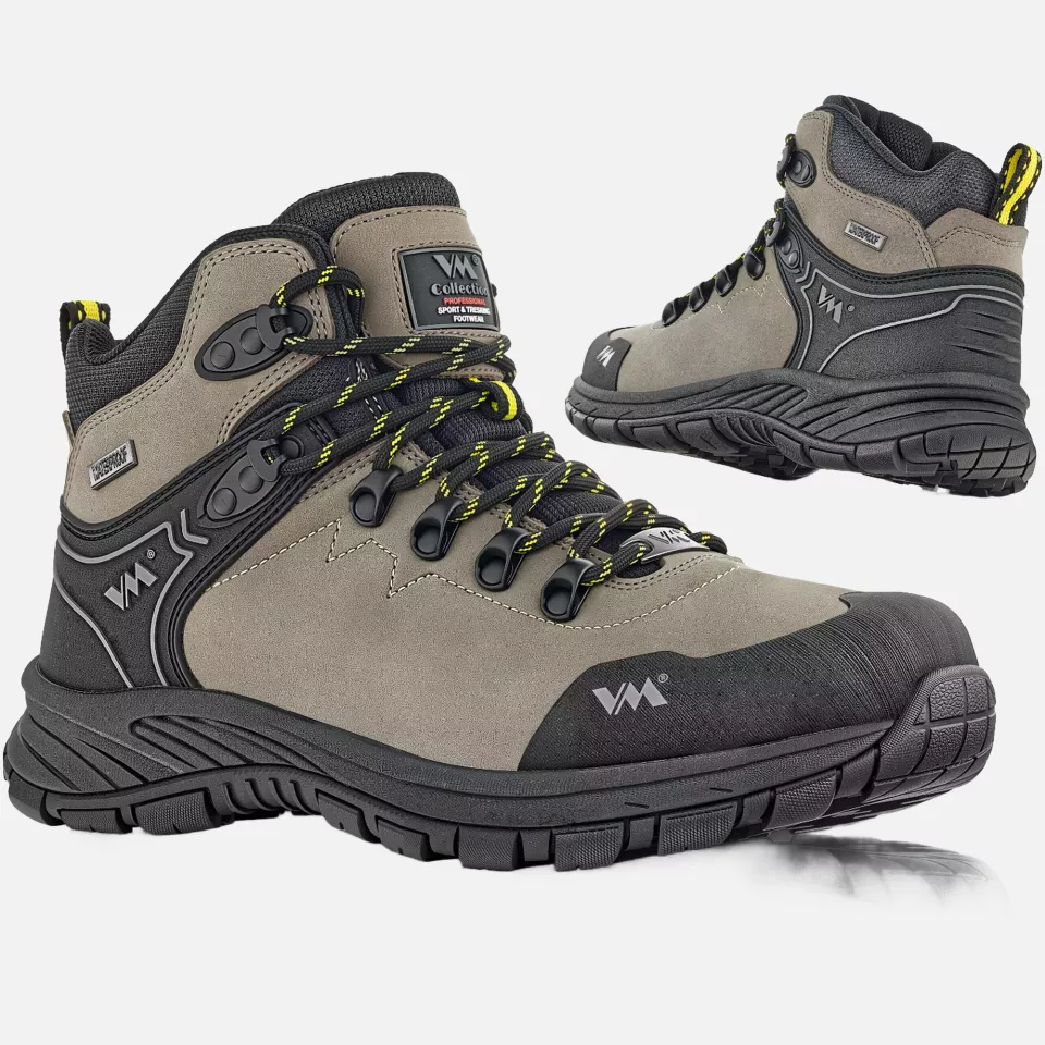 VM Footwear 4320-O6, ASUNCION Mid Occupational Shoes, Black/Grey, image 1, gallery thumbnail