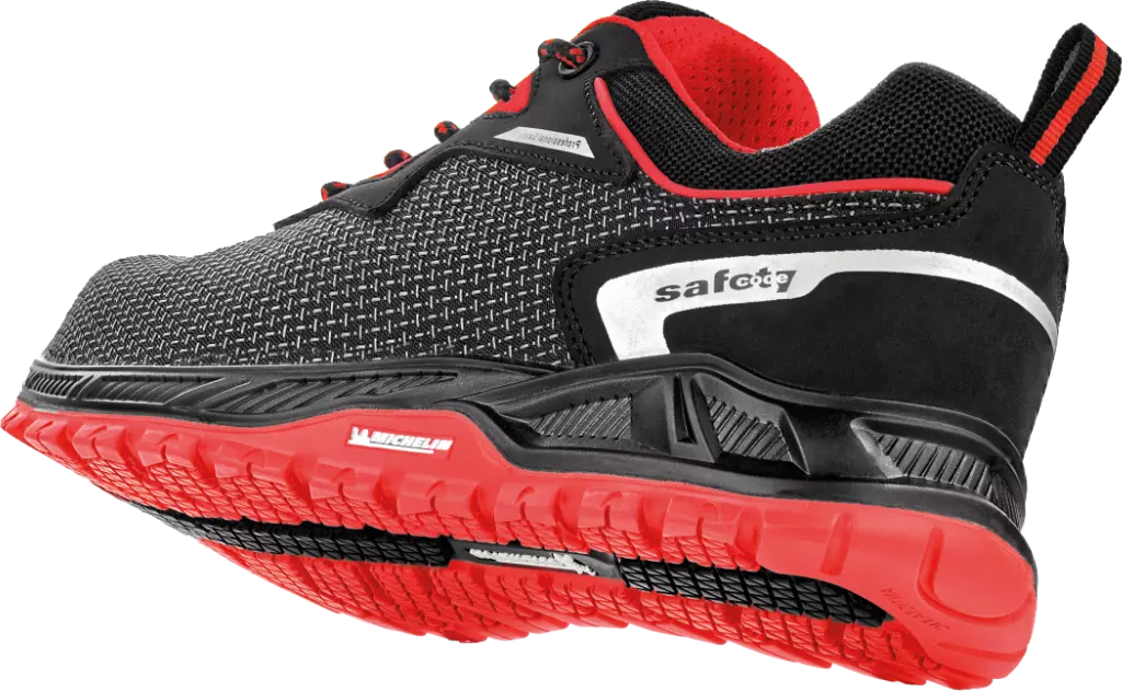 VM Footwear 8185-S3ESD, MILWAUKEE Safety Low Shoes, S3, Black/Red, image 2